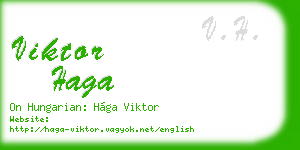 viktor haga business card