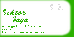 viktor haga business card